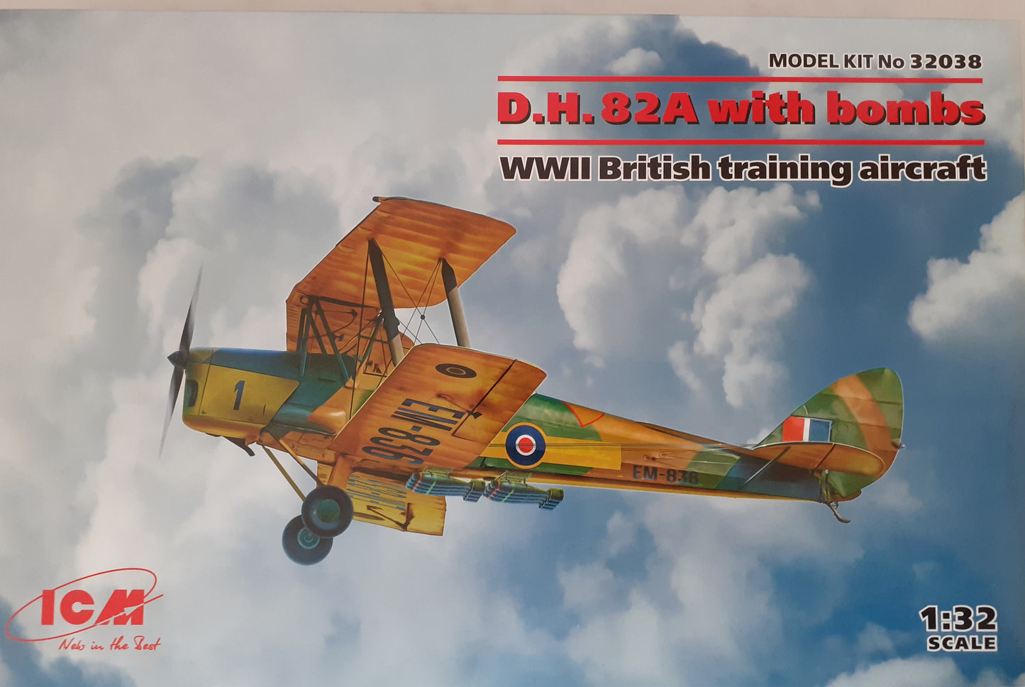 ICM 1:32 D.H. 82A with bombs Model Kit