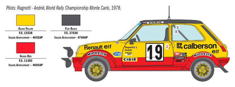 Italeri 1:24 Renault R5 Alpine Rally