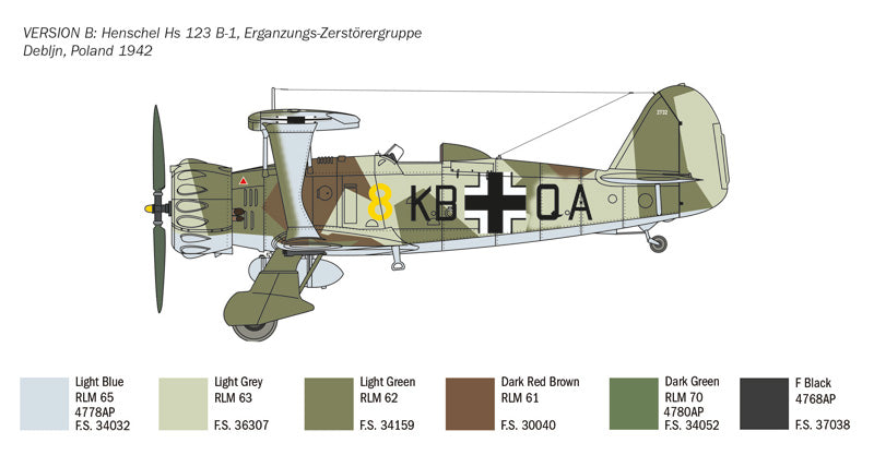 Italeri 1:48 Henschel Hs 123