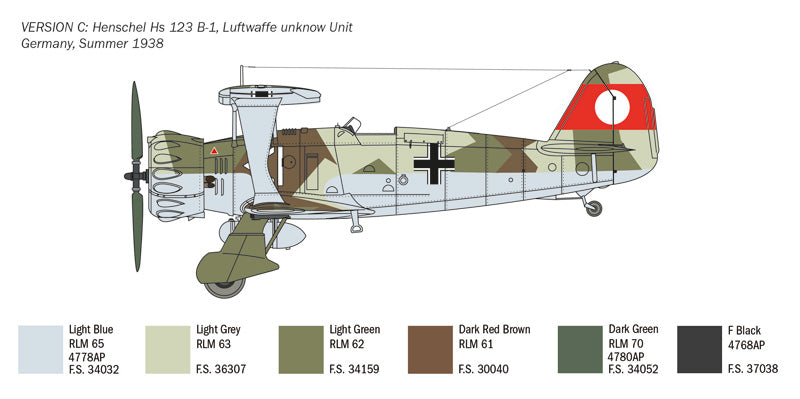 Italeri 1:48 Henschel Hs 123
