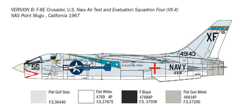 Italeri 1:72 F-8E Crusader