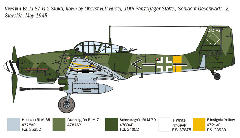 Italeri 1:72 Ju 87 G-2 Kanonenvogel