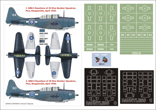 Montex Super Mask 1:48 SBD-5 Dauntless