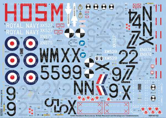 KitsWorld 1:48 Buccaneer Decal Set