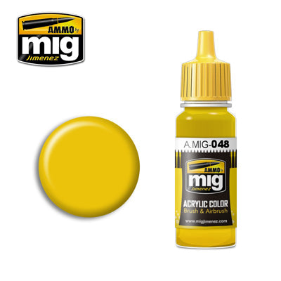 Ammo Mig Acrylic Paint Yellow 17ml