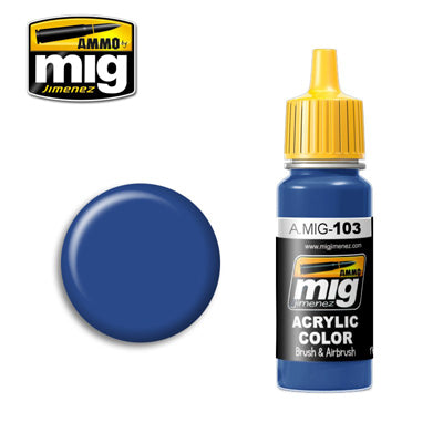 Ammo Mig Acrylic Paint Medium Blue 17ml