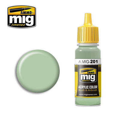 Ammo Mig Acrylic Paint Light Gray Green 17ml