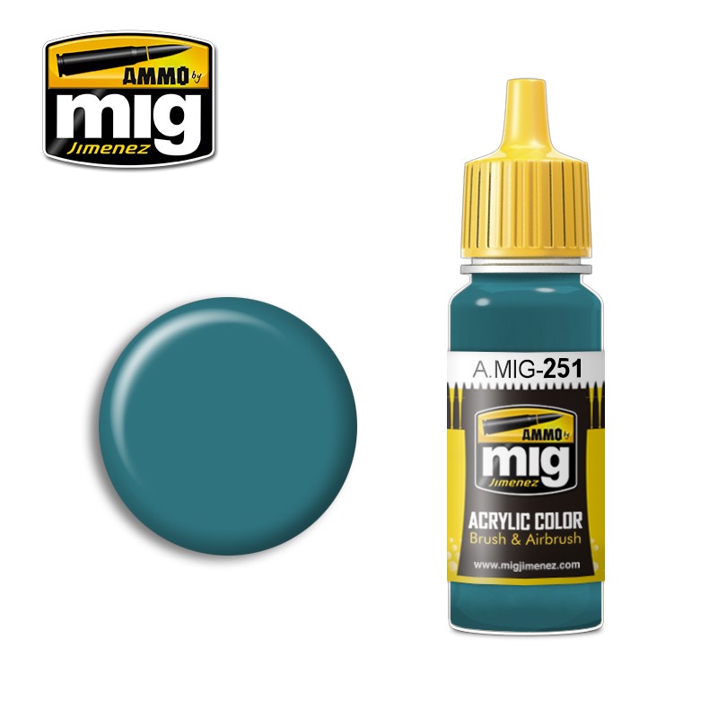 Ammo Mig Acrylic Paint Russian Blue AMT-7 17ml