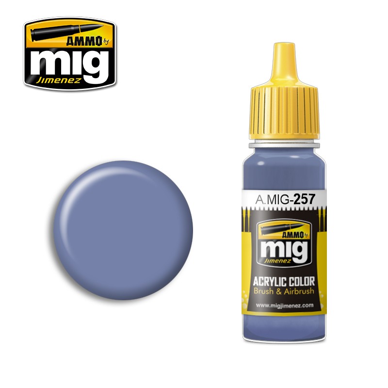 Ammo Mig Acrylic Paint Azure Blue 17ml