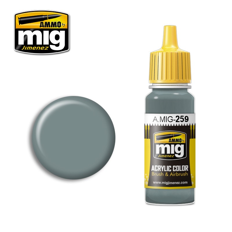 Ammo Mig Acrylic Paint IJA Light Grey Green 17ml