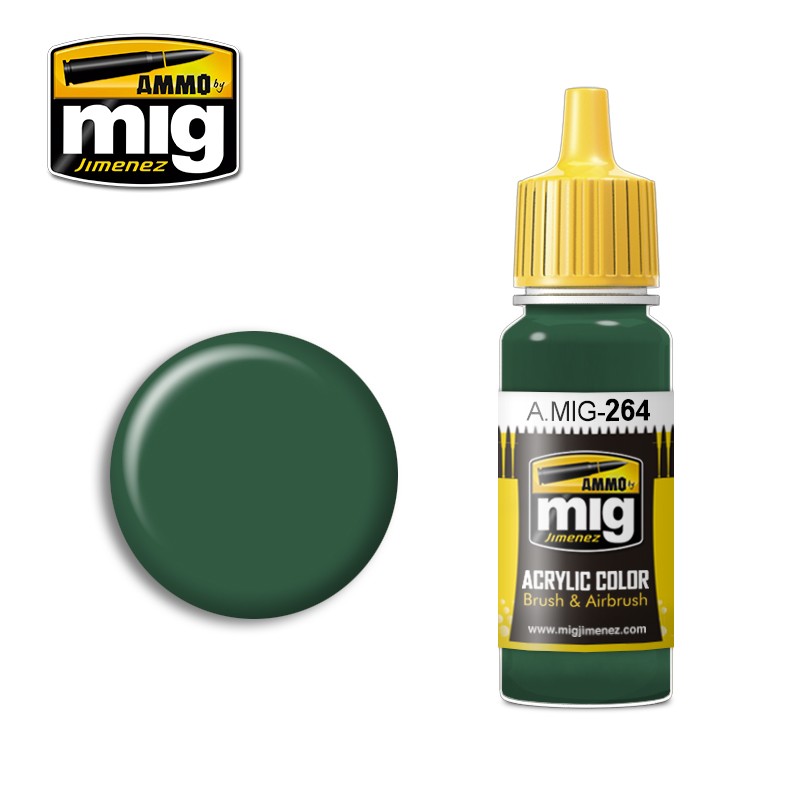Ammo Mig Acrylic Paint IJN Nakajima Dark Green 17ml