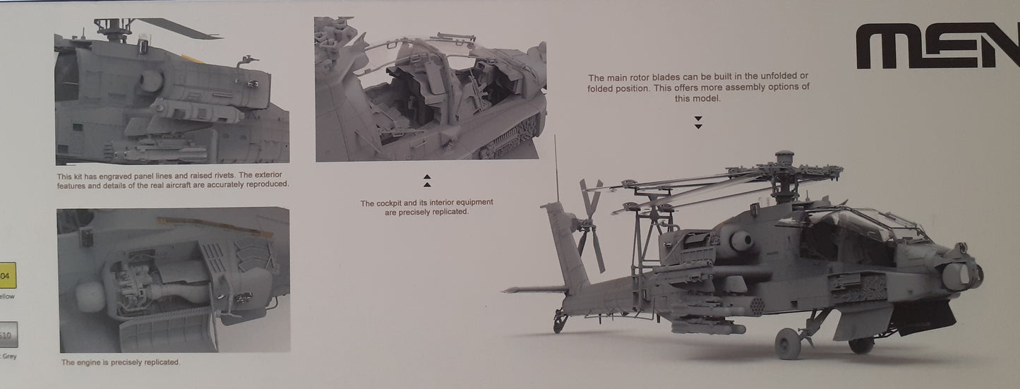Meng 1:35 AH-64D Apache Longbow Model Kit