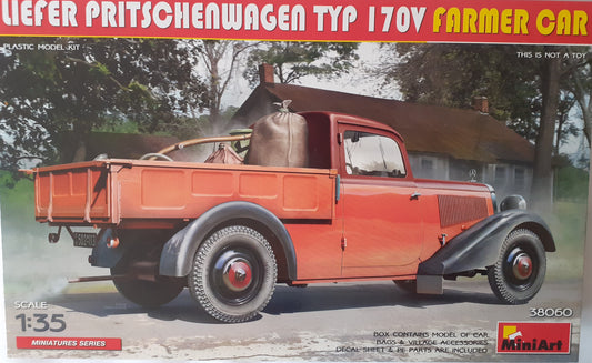 MiniArt 1:35 Liefer Pritschenwagen Typ 170V Farmer Car Model Kit