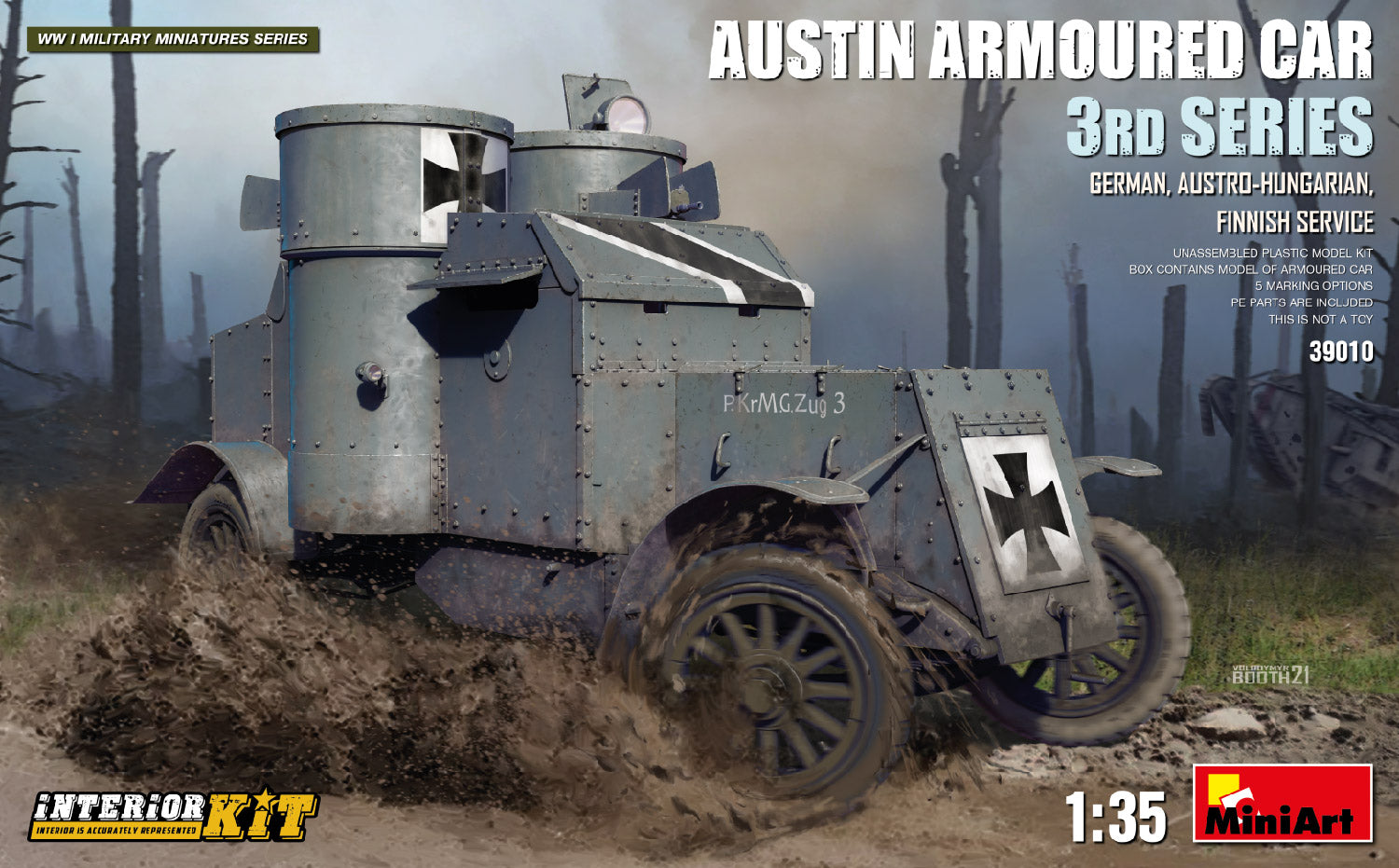 Miniart 1/35 Austin Armoured ar 3rd Series Model Kit