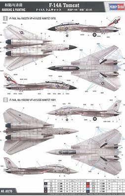 HobbyBoss 1:72 F-14A Tomcat