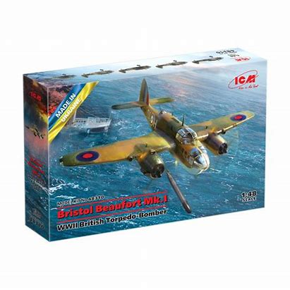 ICM 1:48 Bristol Beaufort Mk1 WWII Torpedo-Bomber
