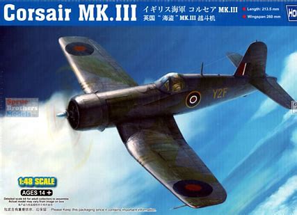 HobbyBoss 1:48 Corsair Mk III Model Kit