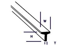 Plastruct TFS-2 T section