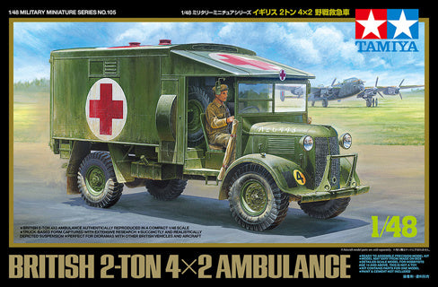 Tamiya 1:48 British 2-Ton 4x2 Ambulance Model Kit