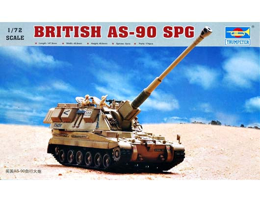 Trumpeter 1:72 British AS-90 SPG Model Kit