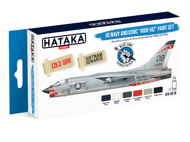 Hataka (blue line) US Navy and USMC "High-Viz" Paint Set