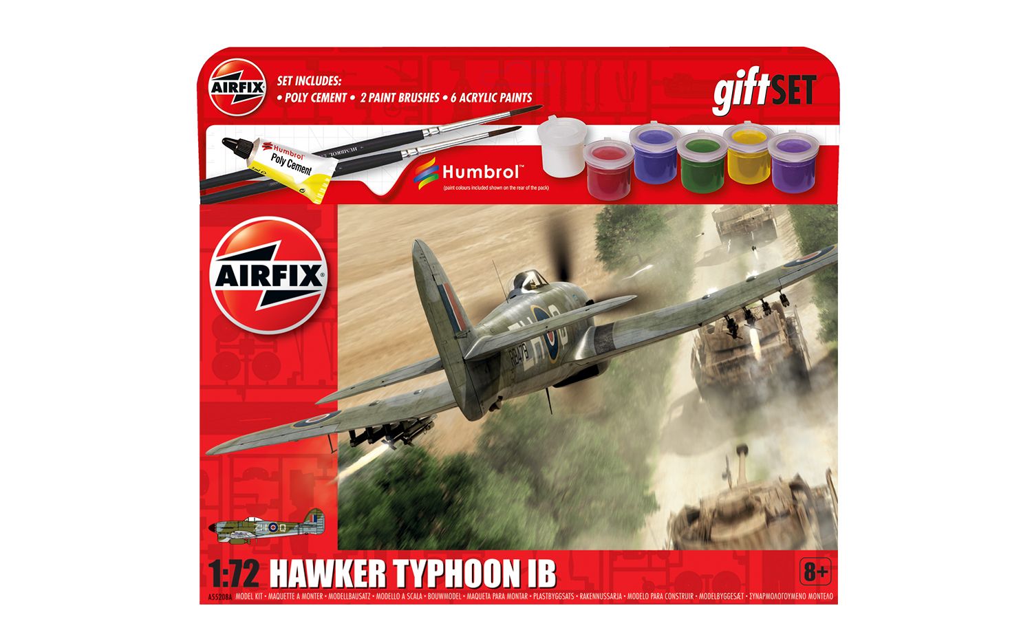Airfix 1:72 Hawker Typhoon IB Gift Set