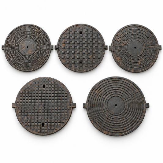 Manhole / Sewer Covers x5