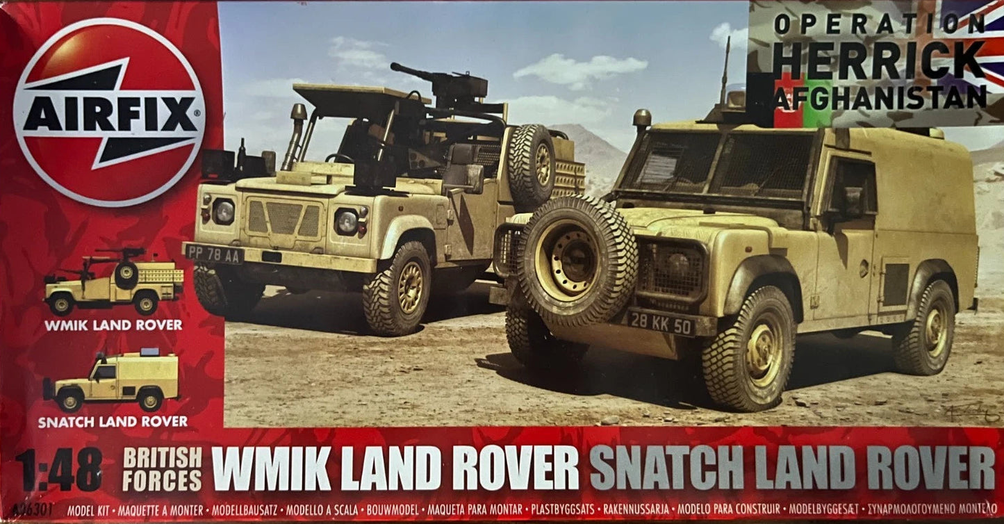 Airfix 1:48 WMIK Land Rover Snatch Land Rover Operation Herrick Afghanistan