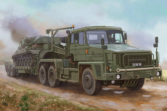 Hobby Boss 1:35 Scammell Commander with 62 tonne Crane Fruehauf Semi-Trailer