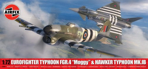 Airfix 1:72 Eurofighter Typhoon FGR.4 'Moggy' & Hawker Typhoon Mk.IB Duo Set