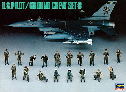 Hasegawa 1:48 US Pilot / Ground Crew Set B