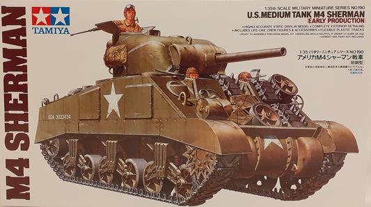 Tamiya 1:35 U.S. Medium Tank M4 Sherman, (early production)